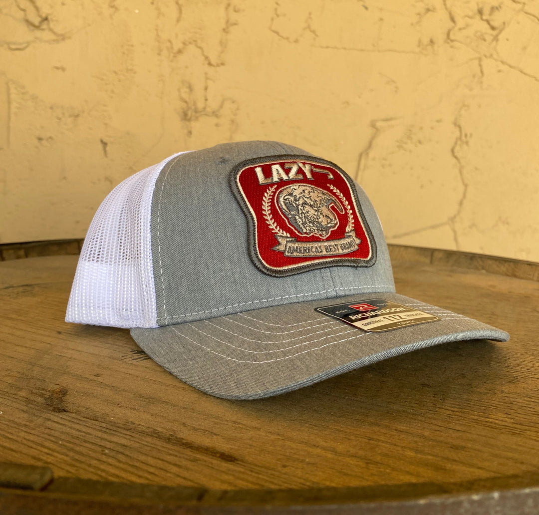 Lazy J Ranch Wear Youth Grey & White 3.5" America's Best Cap