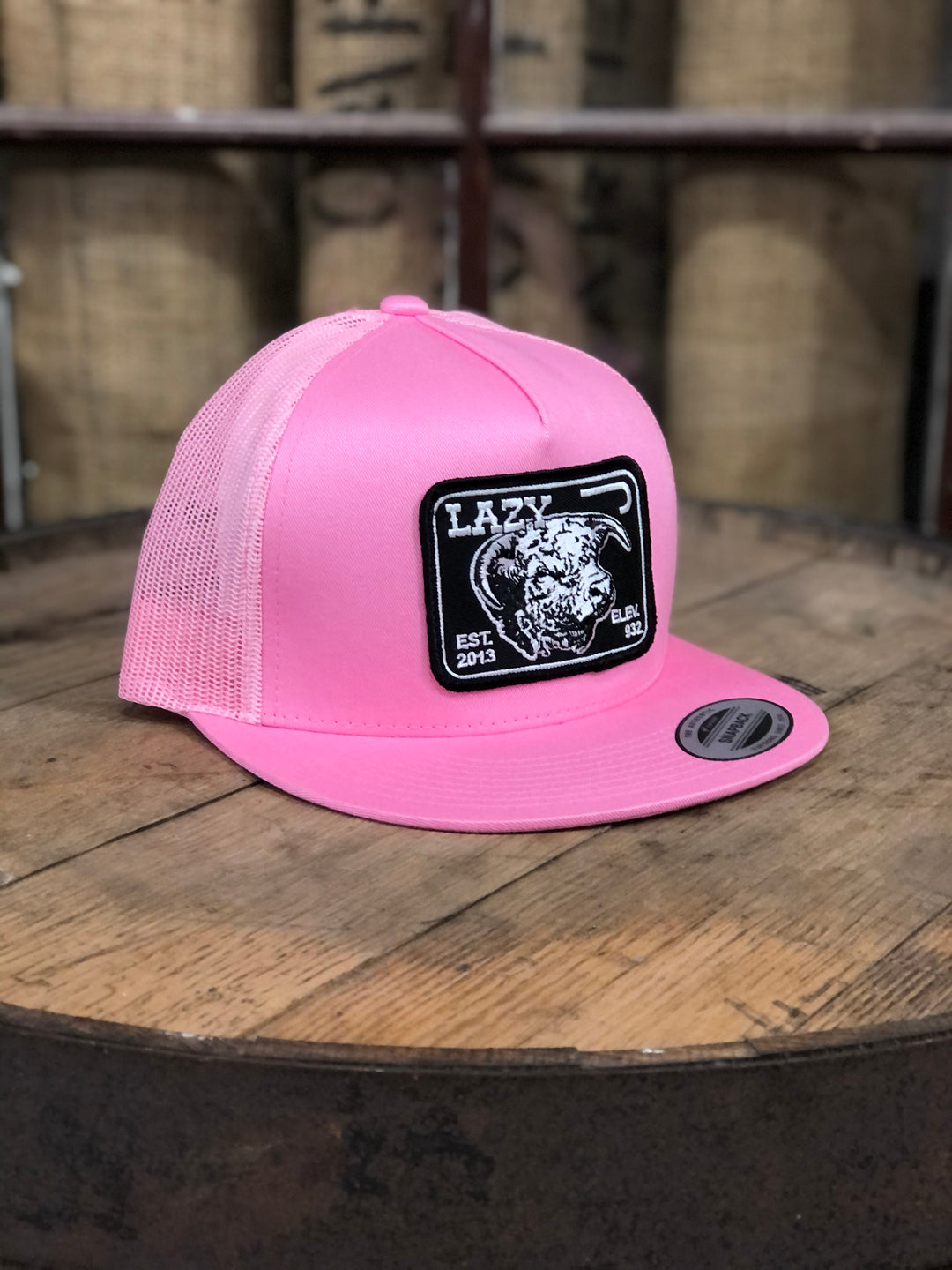 Lazy J Ranch Wear Pink & Pink 4" Elevation Cap