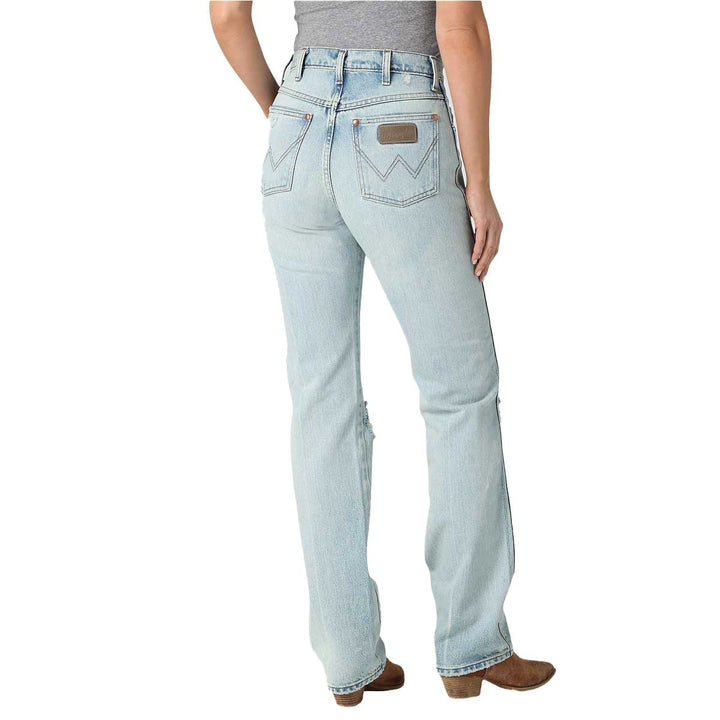 Wrangler Women's Cowboy Cut Slim Fit Jeans - Distressed Vintage