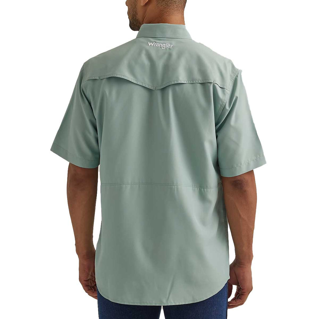 Wrangler Men's Performance Snap Short Sleeve Shirt - Mint