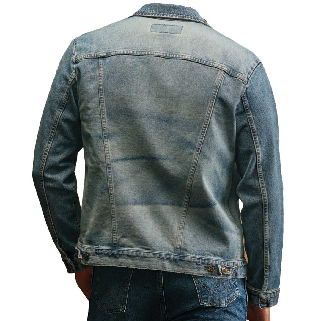 Wrangler Men's Cowboy Cut Unlined Denim Jacket - Antique Blue