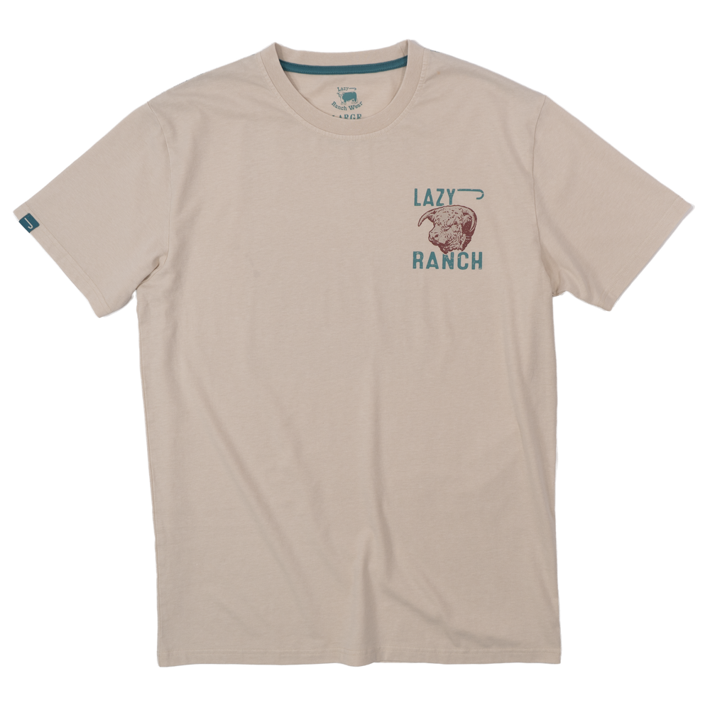 Lazy J Ranch Rust Because They Work Natural T-Shirt-