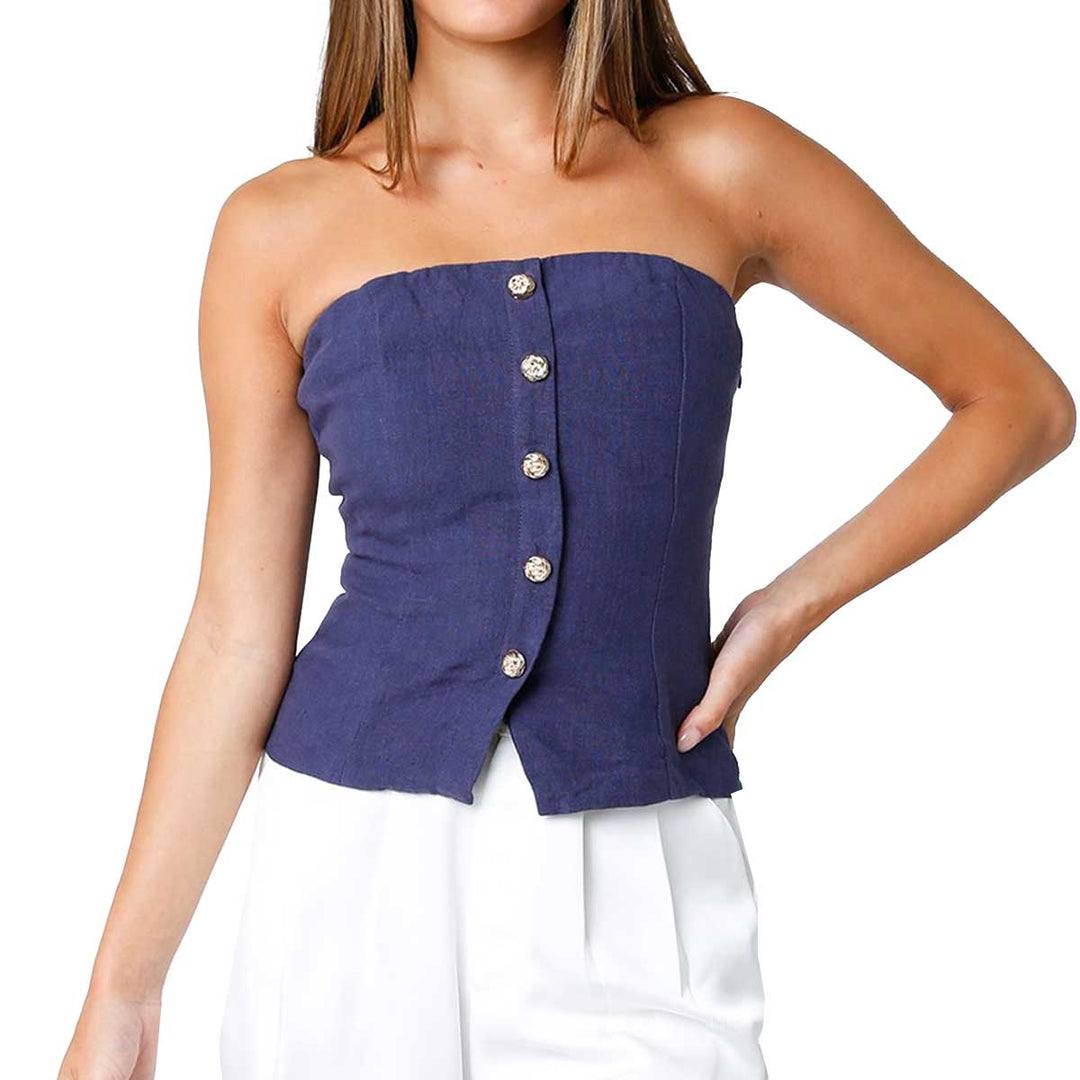 Olivaceous Women's Sophie Tube Top - Navy