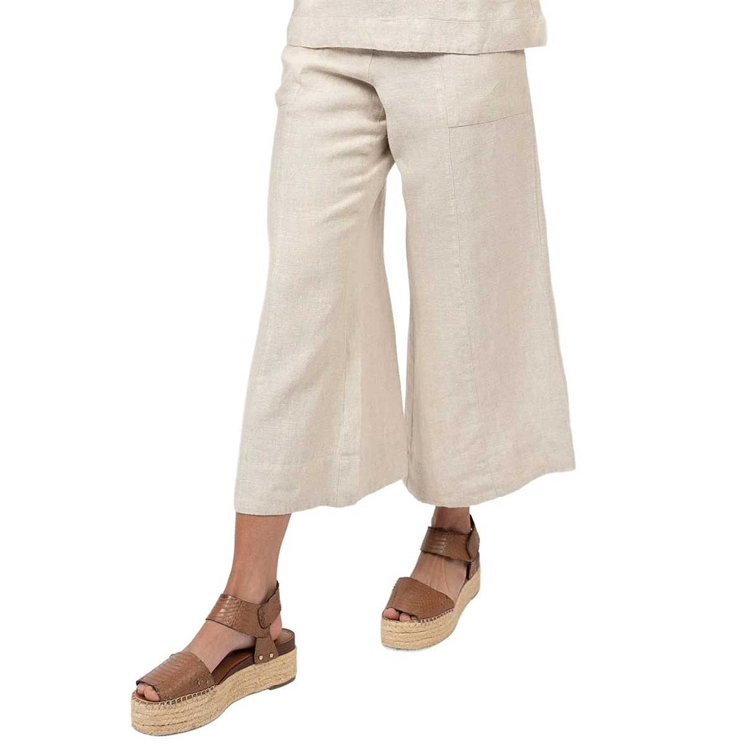 Ivy Jane Women's Linen Slouch Pocket Pants - Natural