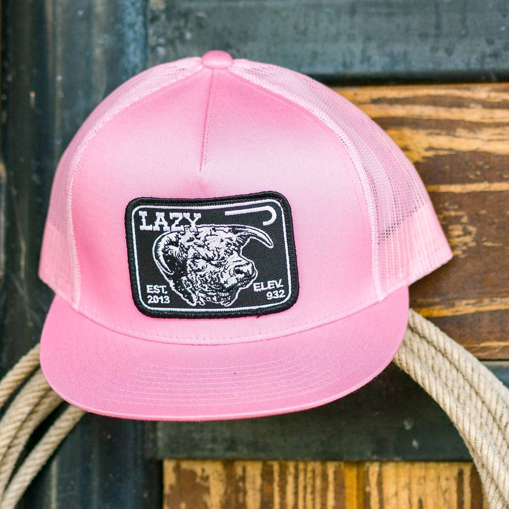 
                  
                    Lazy J Ranch Pink Black Elevation Classic Five Panel Trucker Hat-Lazy J Ranch Wear
                  
                