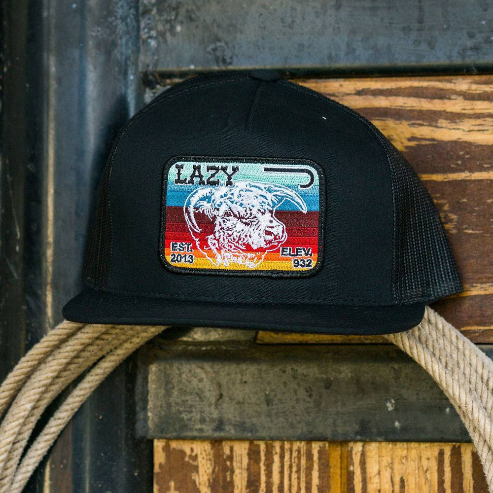 
                  
                    Lazy J Ranch Black Serape Elevation Classic Five Panel Trucker Hat-Lazy J Ranch Wear
                  
                