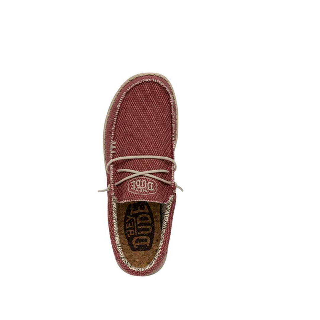 Hey Dude Men's Wally Braided Sneakers - Pompeian Red