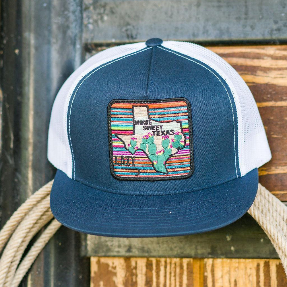
                  
                    Lazy J Ranch Navy & White Home Sweet Texas Classic Five Panel Trucker Hat-Lazy J Ranch Wear
                  
                