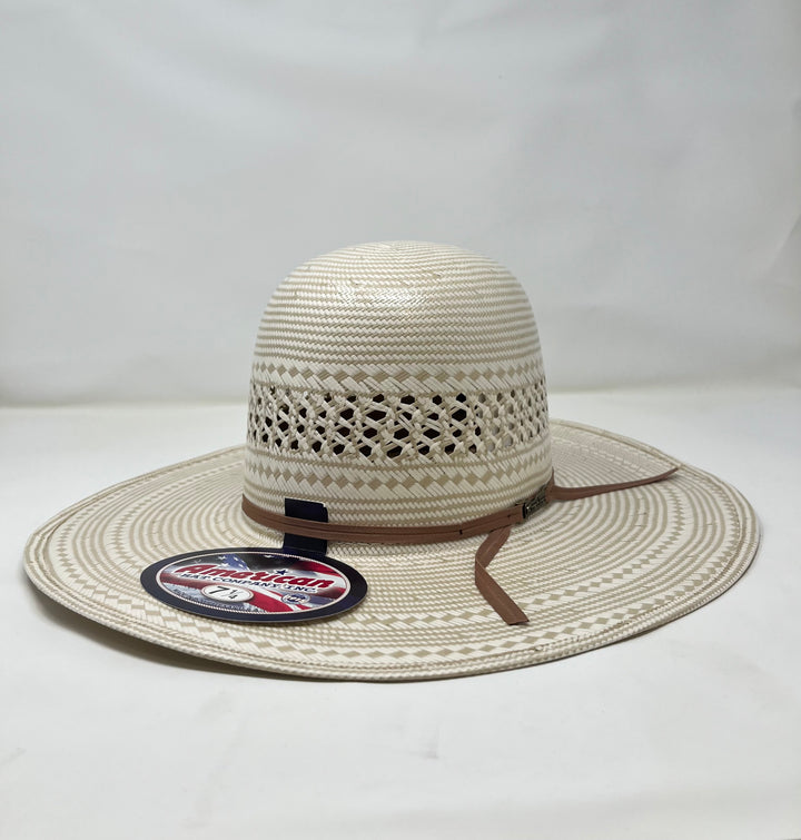 American Hat Co. 4 1/4" Brim 2 Cord Straw Hat - Whiskey