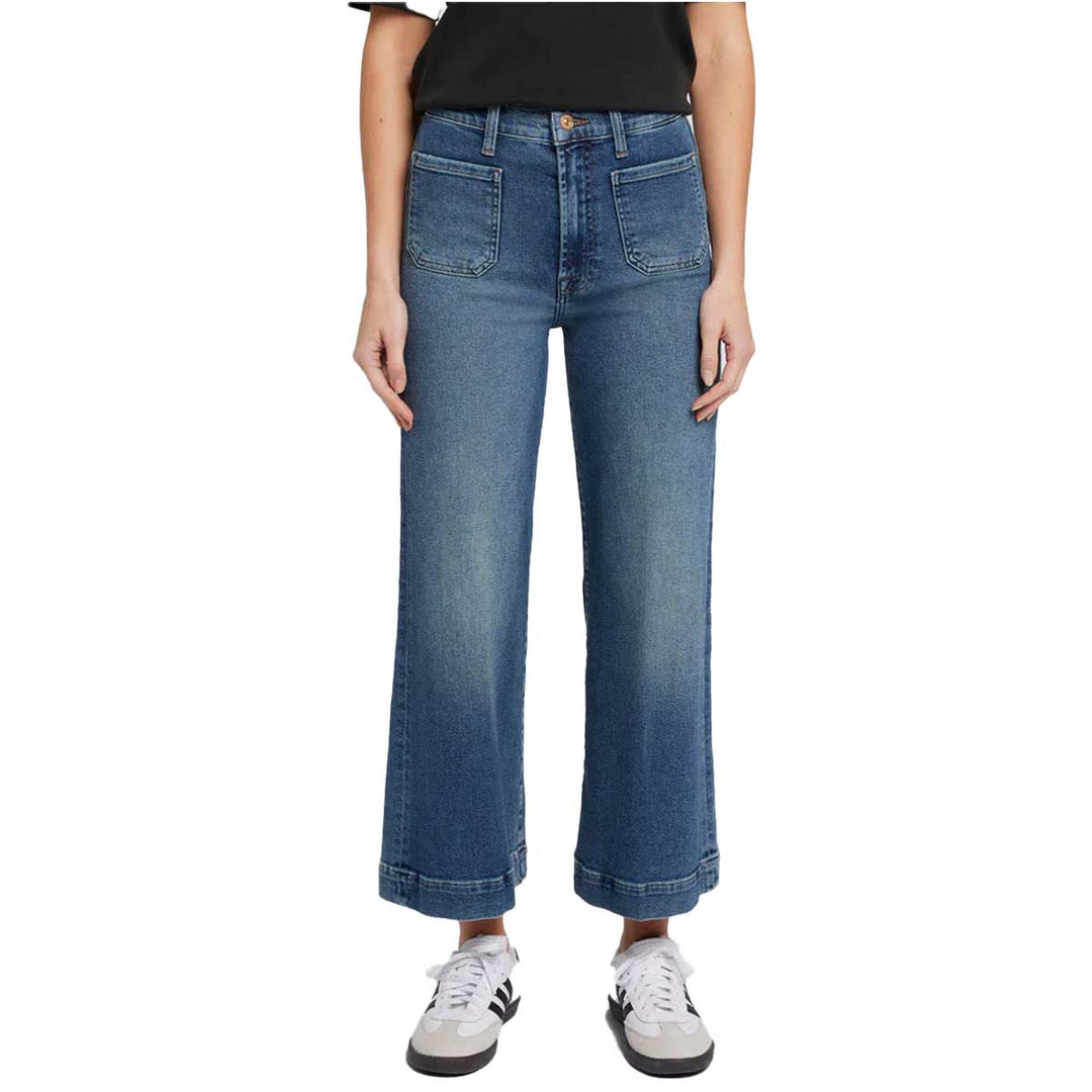 7 For All Mankind Women's Luxe Ultra High Rise Cropped Jo Jeans - Sea Level