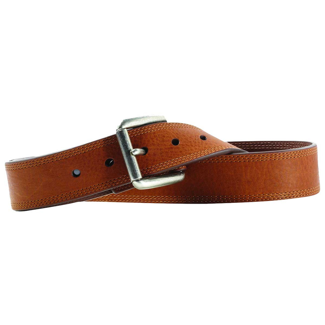 Ariat Men's Triple Stitched Leather Belt - Brown