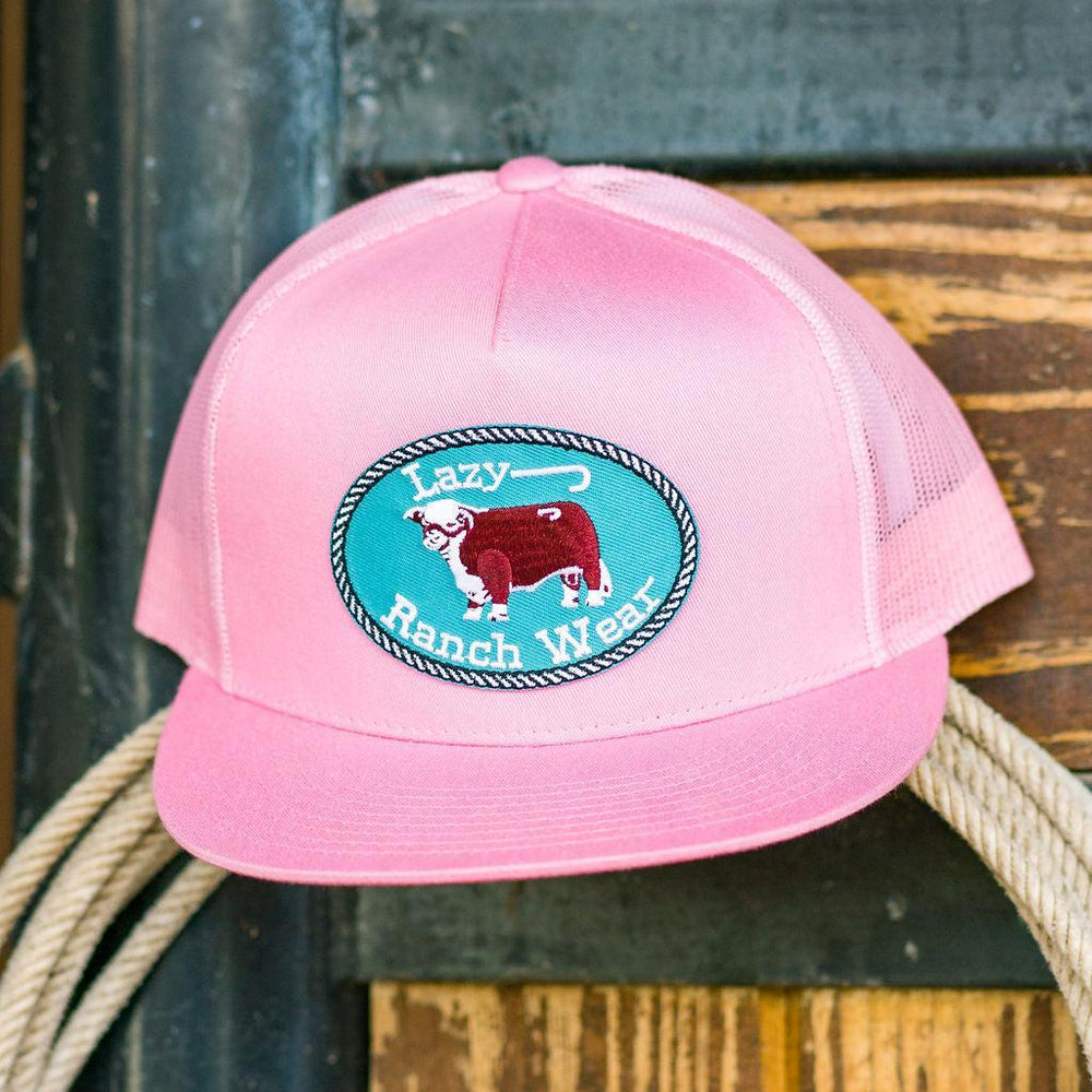 
                  
                    Lazy J Ranch Pink Original Buckle Classic Five Panel Trucker Hat-Lazy J Ranch Wear
                  
                