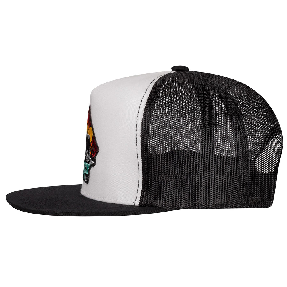 
                  
                    Lazy J Ranch White & Black Cactus Sunrise Classic Five Panel Trucker Hat-Lazy J Ranch Wear
                  
                
