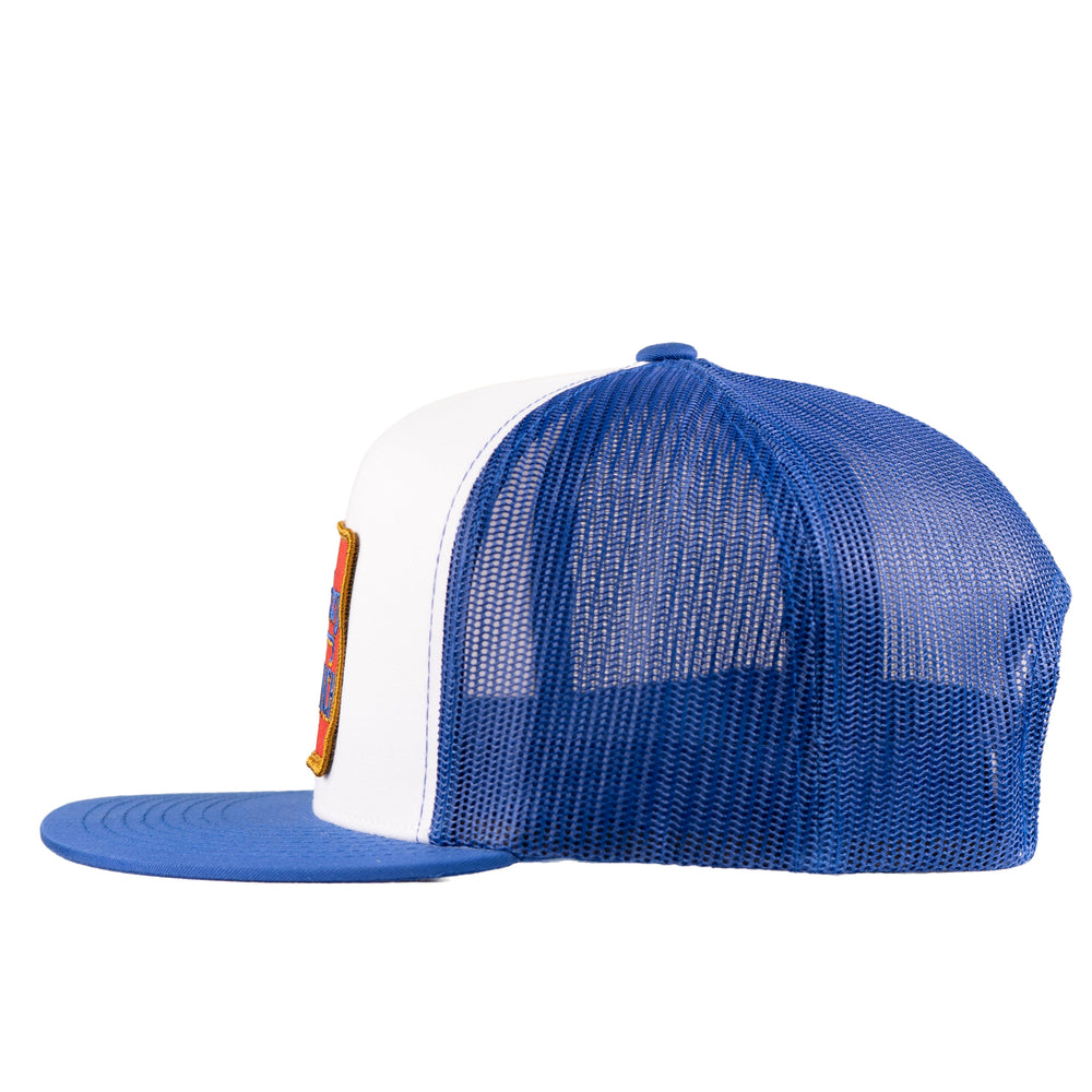 
                  
                    Lazy J Ranch White & Blue Texas Ranch Classic Five Panel Trucker Hat-Lazy J Ranch Wear
                  
                