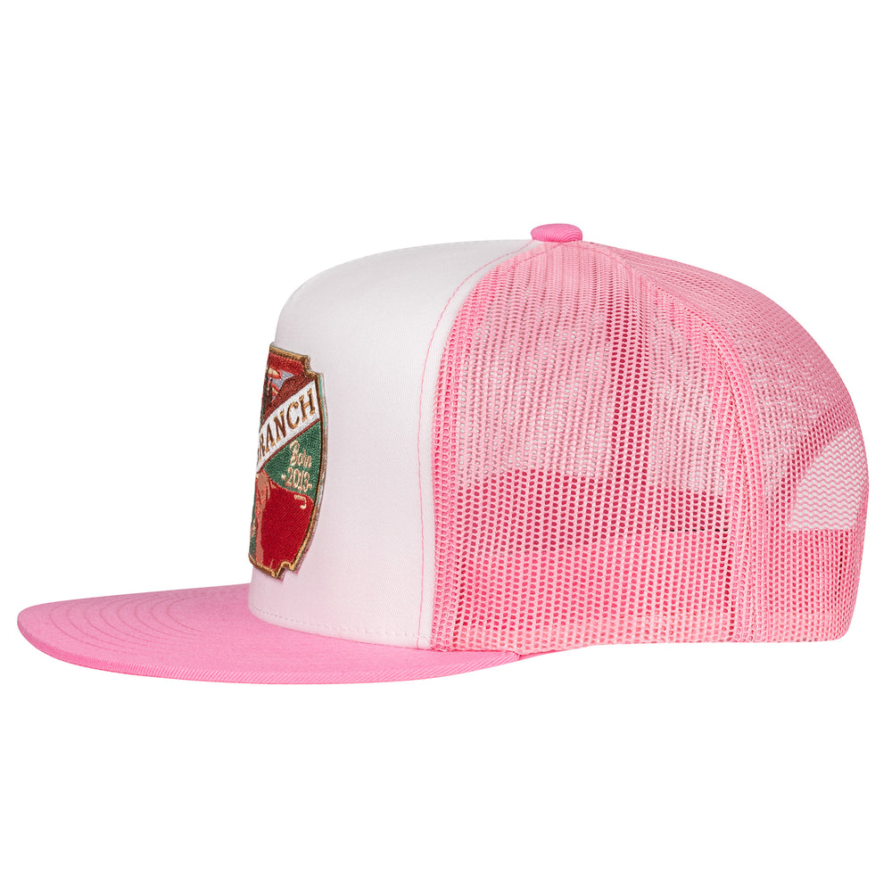 
                      
                        Lazy J Ranch Pink & White Desert Show Time Classic Five Panel Trucker Hat-High Profile-ALTPINK4SHOW
                      
                    