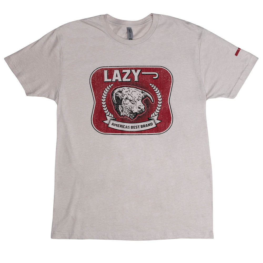 Lazy J Ranch America's Best Brand Short Sleeve Sand T-Shirt