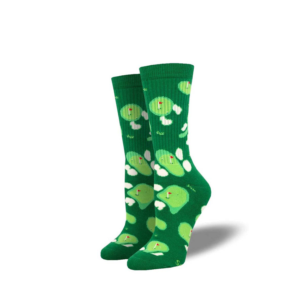 Socksmith Men's Par For The Course Athletic Socks - Green