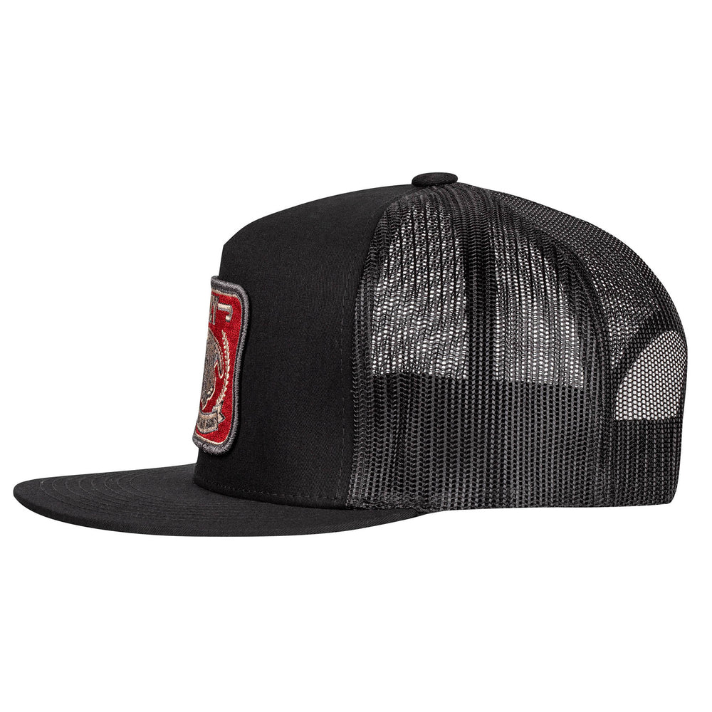 
                  
                    Lazy J Ranch Black Red America's Best Brand Classic Five Panel Trucker Hat-BLACK4BEST
                  
                