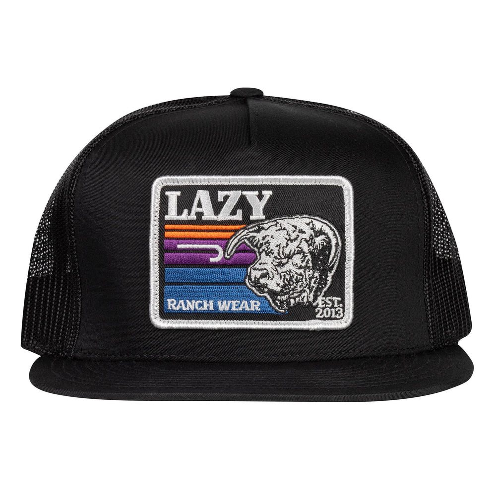 
                  
                    Lazy J Ranch Black Sunset Retro Classic Five Panel Trucker Hat-Lazy J Ranch Wear
                  
                