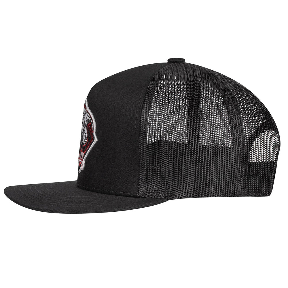 
                  
                    Lazy J Ranch Black Red Diamond Hereford Classic Five Panel Trucker Hat-Lazy J Ranch Wear
                  
                