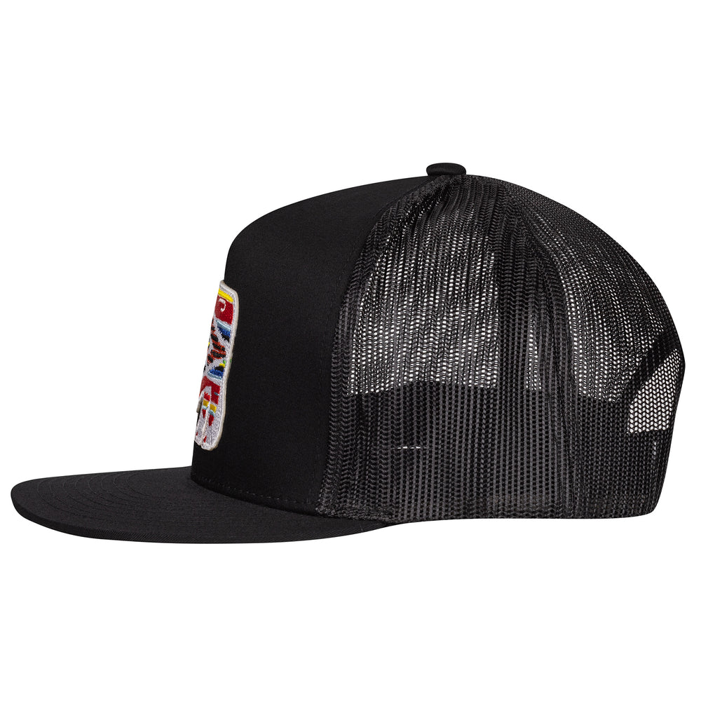 
                      
                        Lazy J Ranch Black Serape Bull Classic Five Panel Trucker Hat
                      
                    