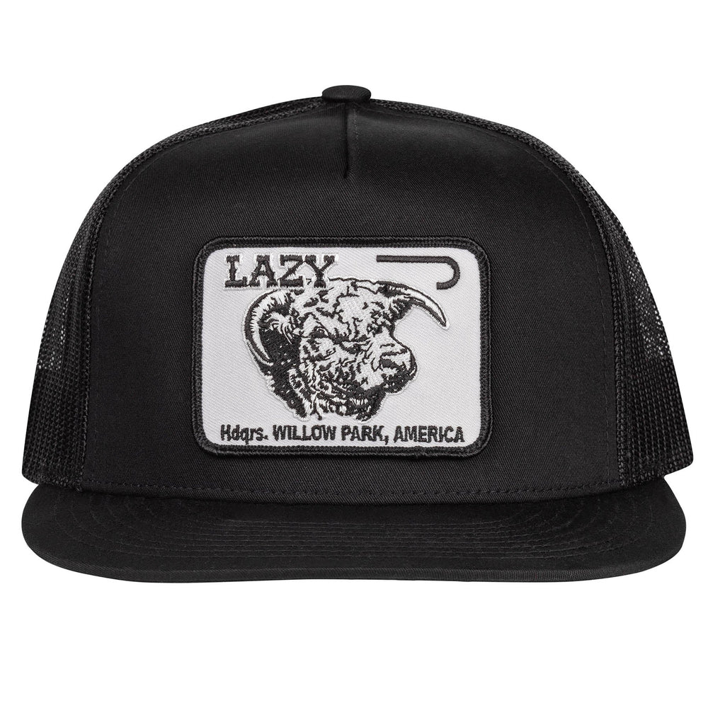 
                  
                    Lazy J Ranch Black Willow Cattle Headquarters Classic Five Panel Trucker Hat-Lazy J Ranch Wear
                  
                