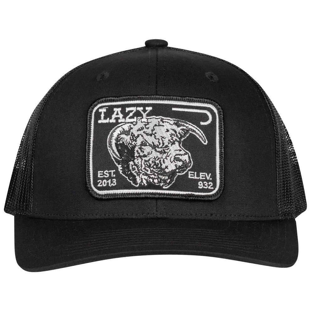 
                  
                    Lazy J Ranch Black Elevation Mid Profile Trucker Hat-Lazy J Ranch Wear
                  
                