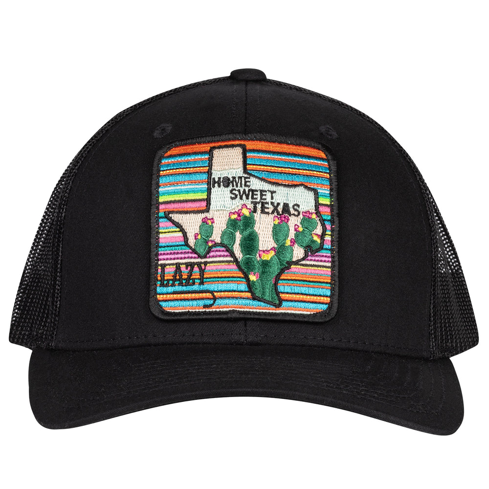 
                      
                        Lazy J Ranch Black Home Sweet Texas Mid Profile Trucker Hat
                      
                    