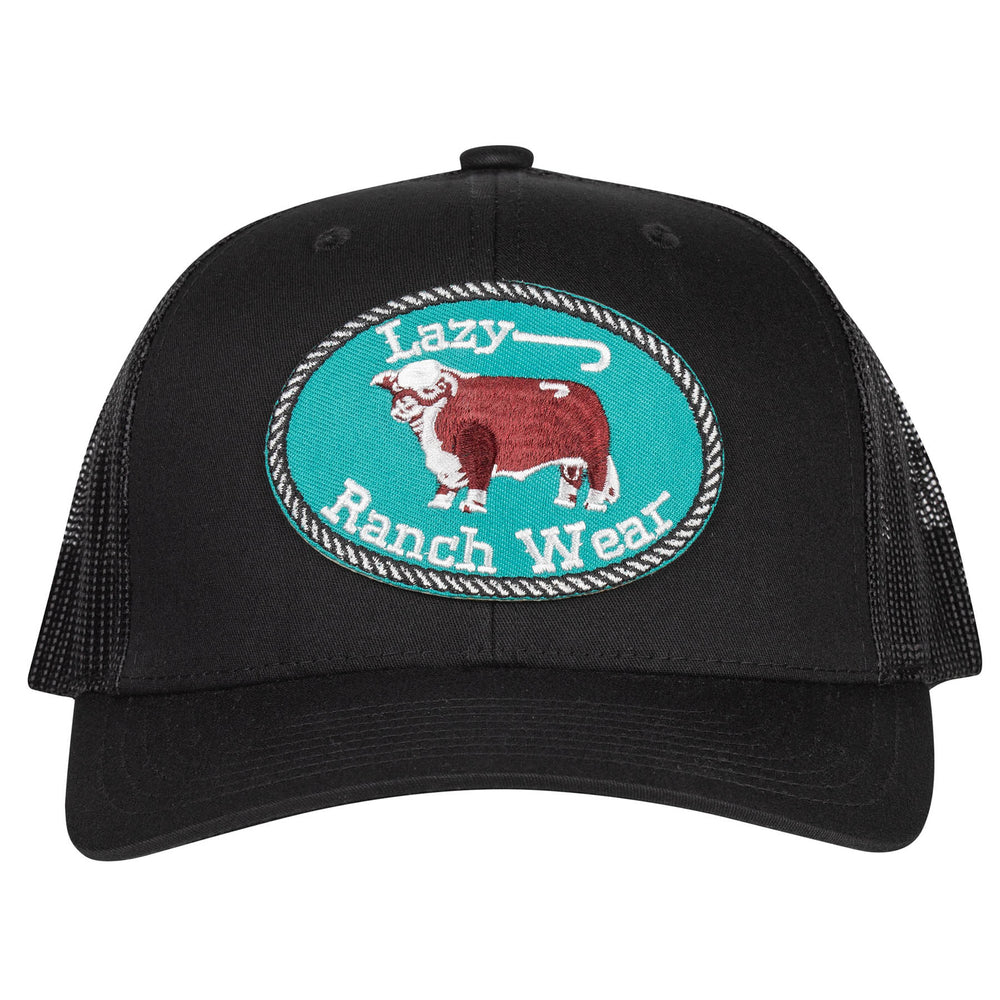 
                      
                        Lazy J Ranch Black Original Buckle Mid Profile Trucker Hat
                      
                    