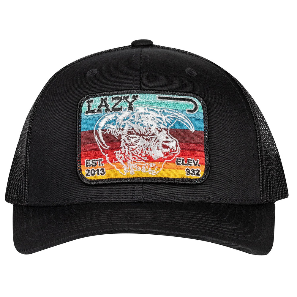 
                  
                    Lazy J Ranch Black Serape Elevation Mid Profile Trucker Hat-Lazy J Ranch Wear
                  
                
