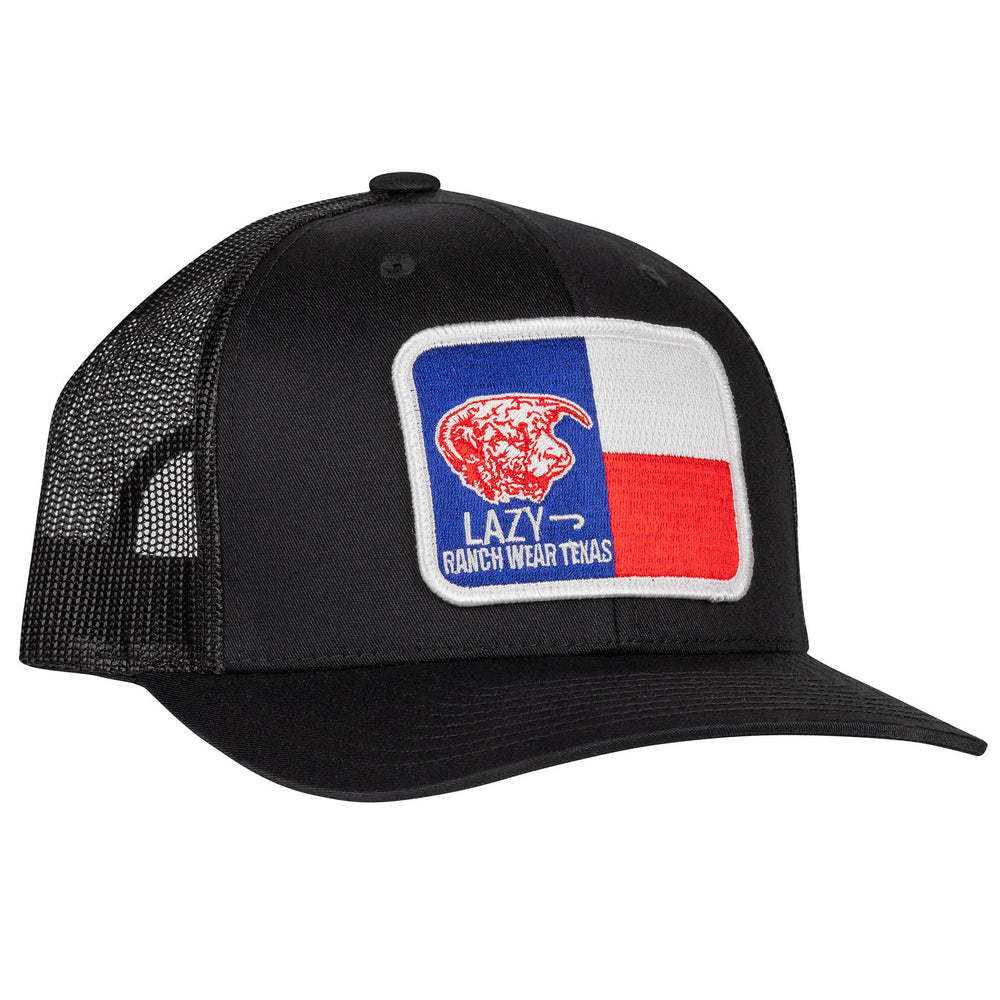 
                      
                        Lazy J Ranch Black Texas Elevation Mid Profile Trucker Hat
                      
                    