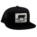 Lazy J Black Iron Hide High Profile Trucker Hat