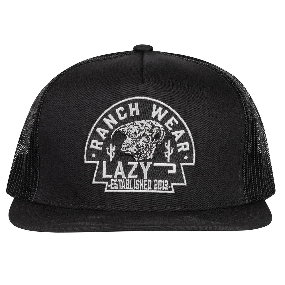 
                  
                    Lazy J Ranch Black Arrowhead Classic Five Panel Trucker Hat-Lazy J Ranch Wear
                  
                