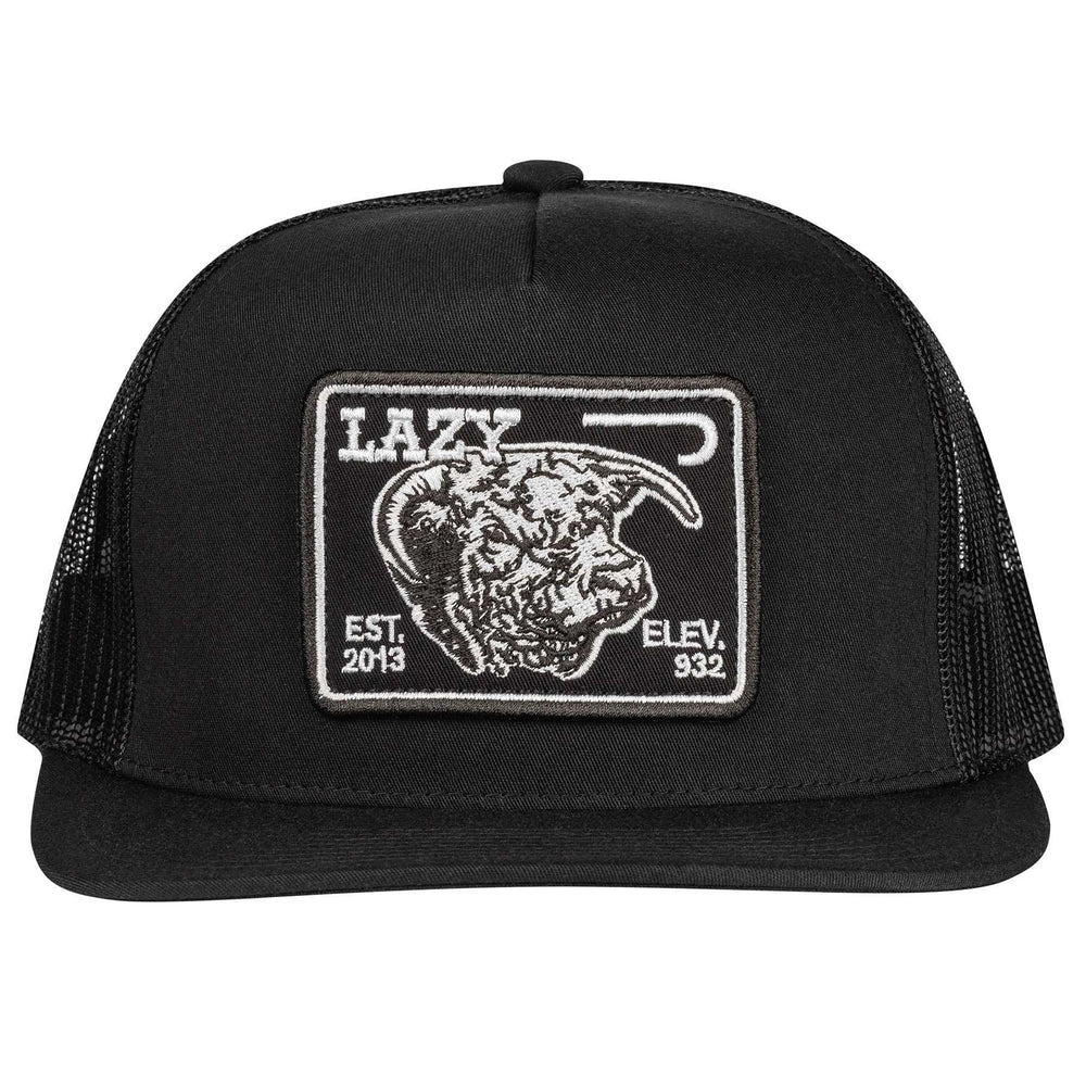 
                  
                    Lazy J Ranch Black Elevation Classic Five Panel Trucker Hat-High Profile-BLKBLK4ELEV
                  
                