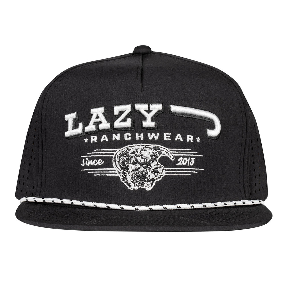 
                      
                        Lazy J Ranch Black Hereford Bull Western Performance Rope Hat
                      
                    