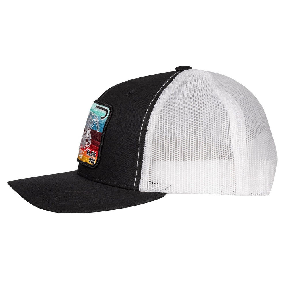 
                  
                    Lazy J Ranch Black & White Serape Elevation Mid Profile Trucker Hat-Lazy J Ranch Wear
                  
                