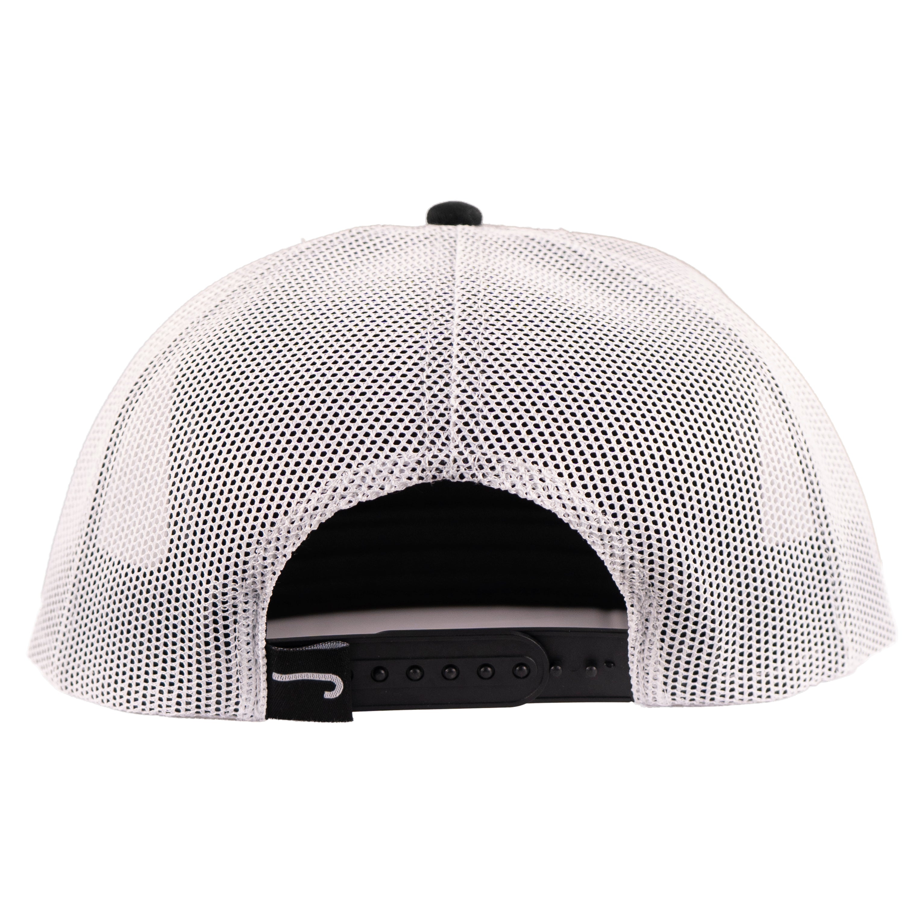 Lazy J Ranch Black & White Native Classic Rope Trucker Hat