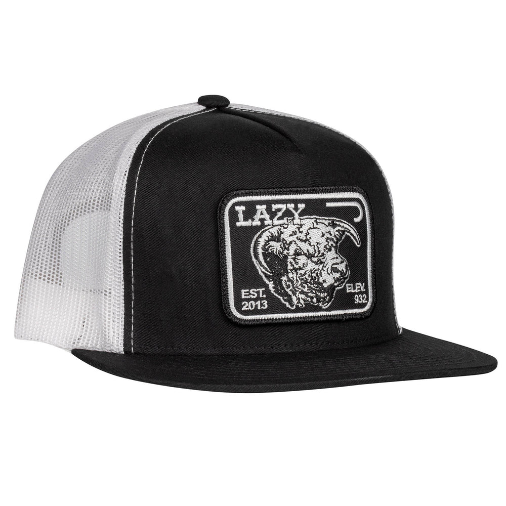 
                      
                        Lazy J Ranch Black & White Elevation Classic Five Panel Trucker Hat
                      
                    