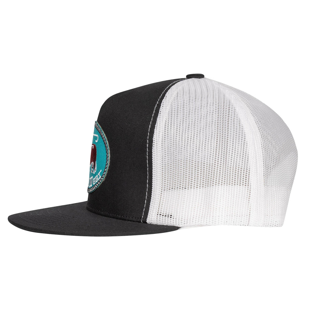 
                  
                    Lazy J Ranch Black & White Original Buckle Classic Five Panel Trucker Hat-Lazy J Ranch Wear
                  
                