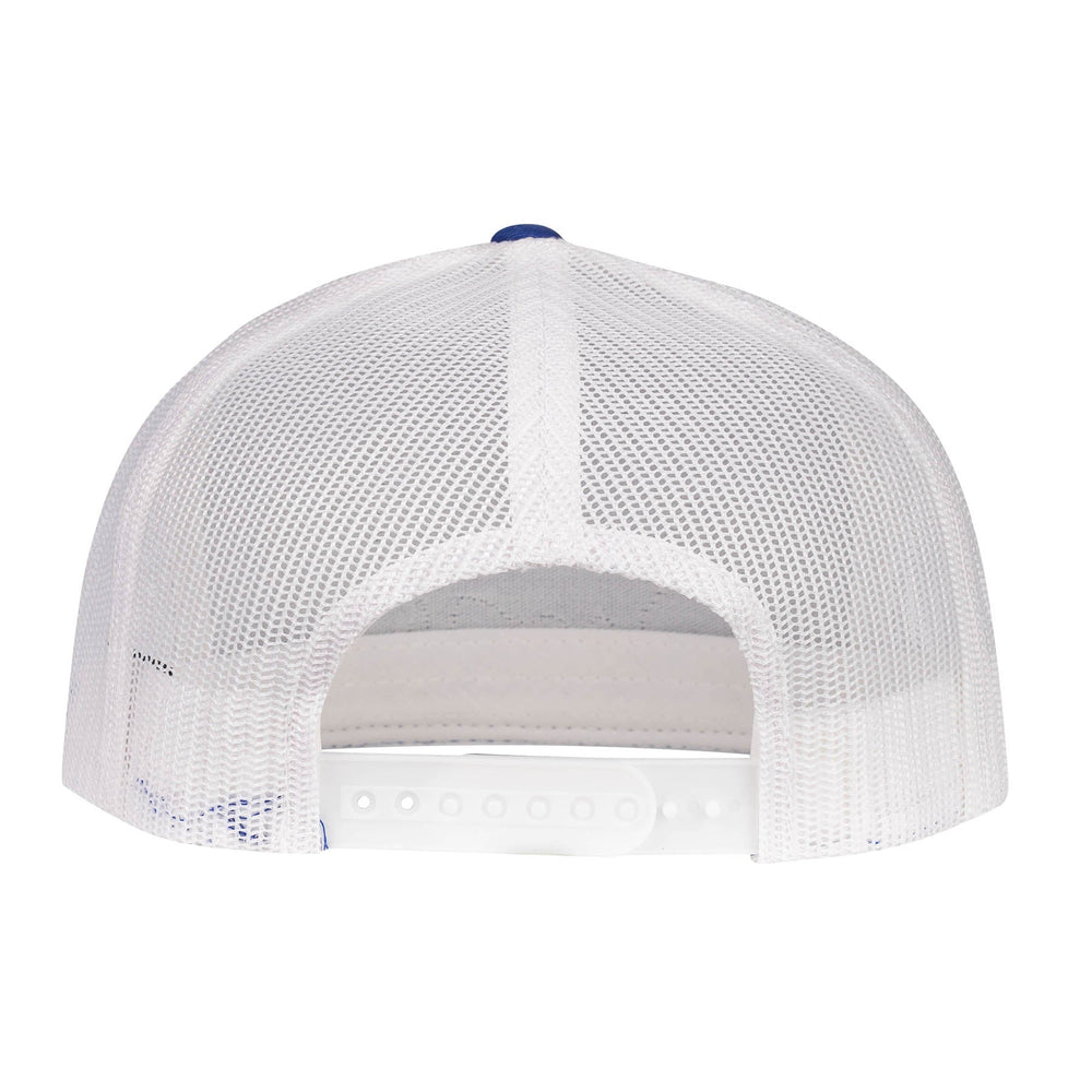 
                  
                    Lazy J Ranch Blue & White Sunrise Bull Classic Five Panel Trucker Hat-Lazy J Ranch Wear
                  
                