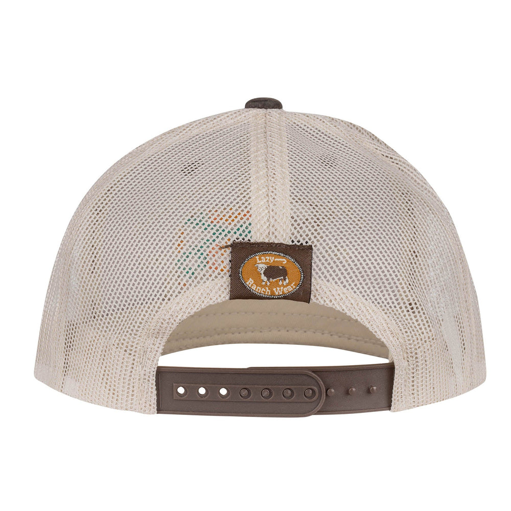 
                  
                    Lazy J Ranch Brown & Tan Apache Hereford Bull Mid Profile Trucker Hat-Lazy J Ranch Wear
                  
                