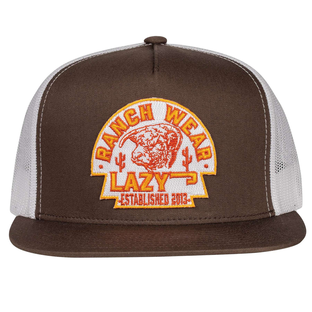 
                  
                    Lazy J Ranch Brown & White Rusty Arrowhead Classic Five Panel Trucker Hat-Lazy J Ranch Wear
                  
                