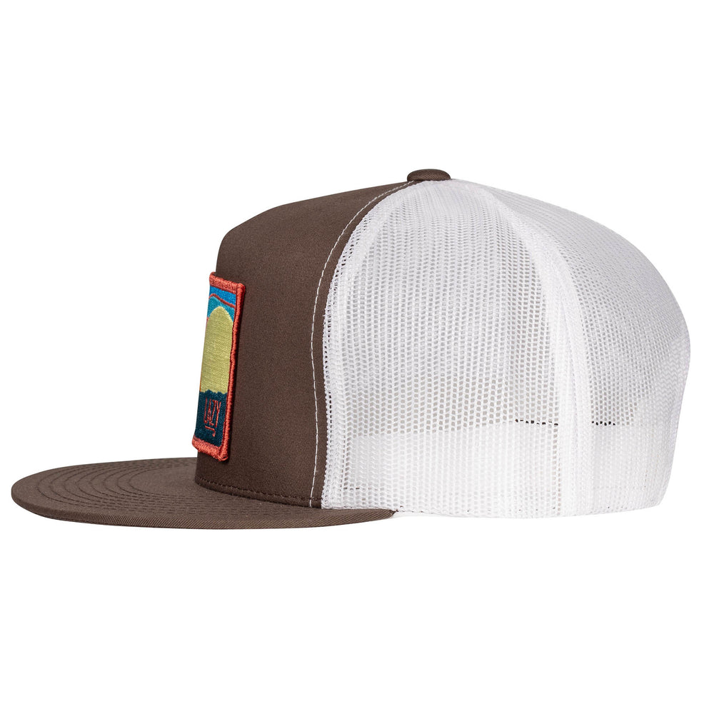 
                      
                        Lazy J Ranch Brown & White Hereford Sky Classic Five Panel Trucker Hat
                      
                    