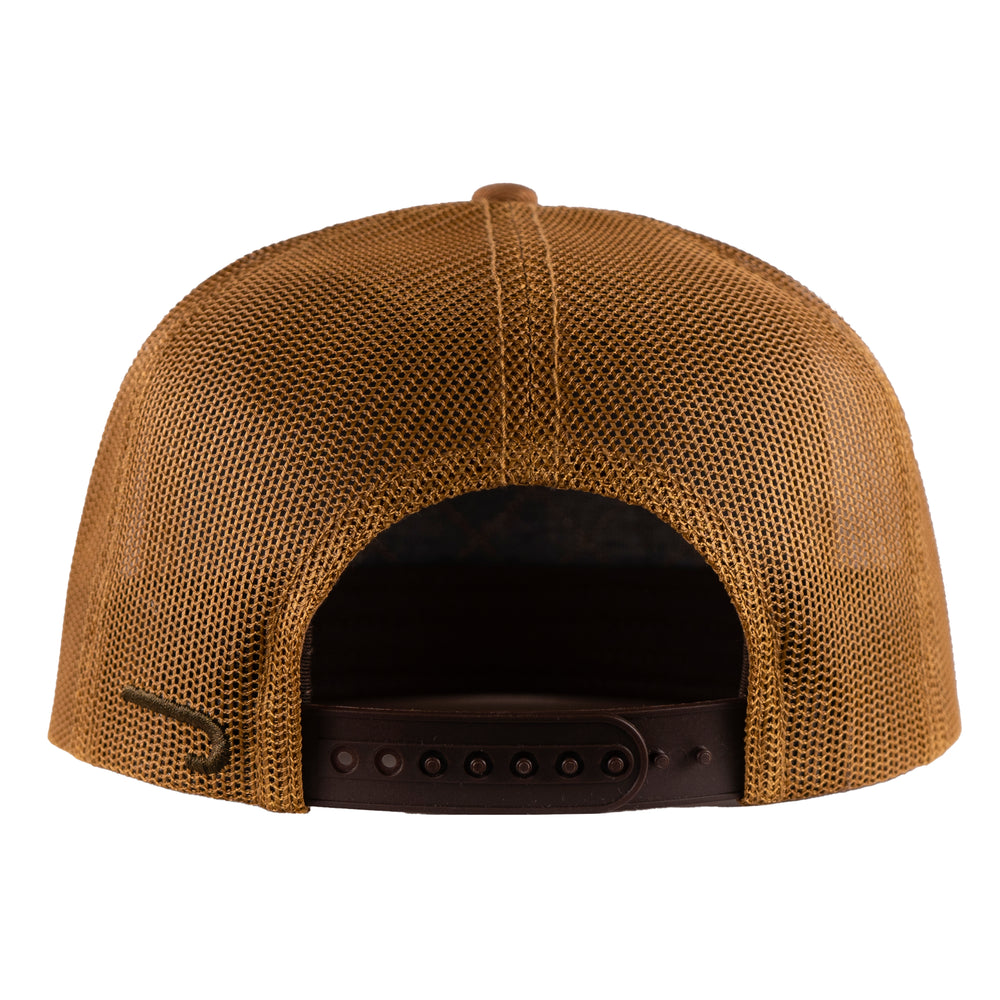 
                  
                    Lazy J Ranch Brown & Dark Brown Quilted Hard Day Classic Five Panel Trucker Hat-BRWN4-HD-RED
                  
                