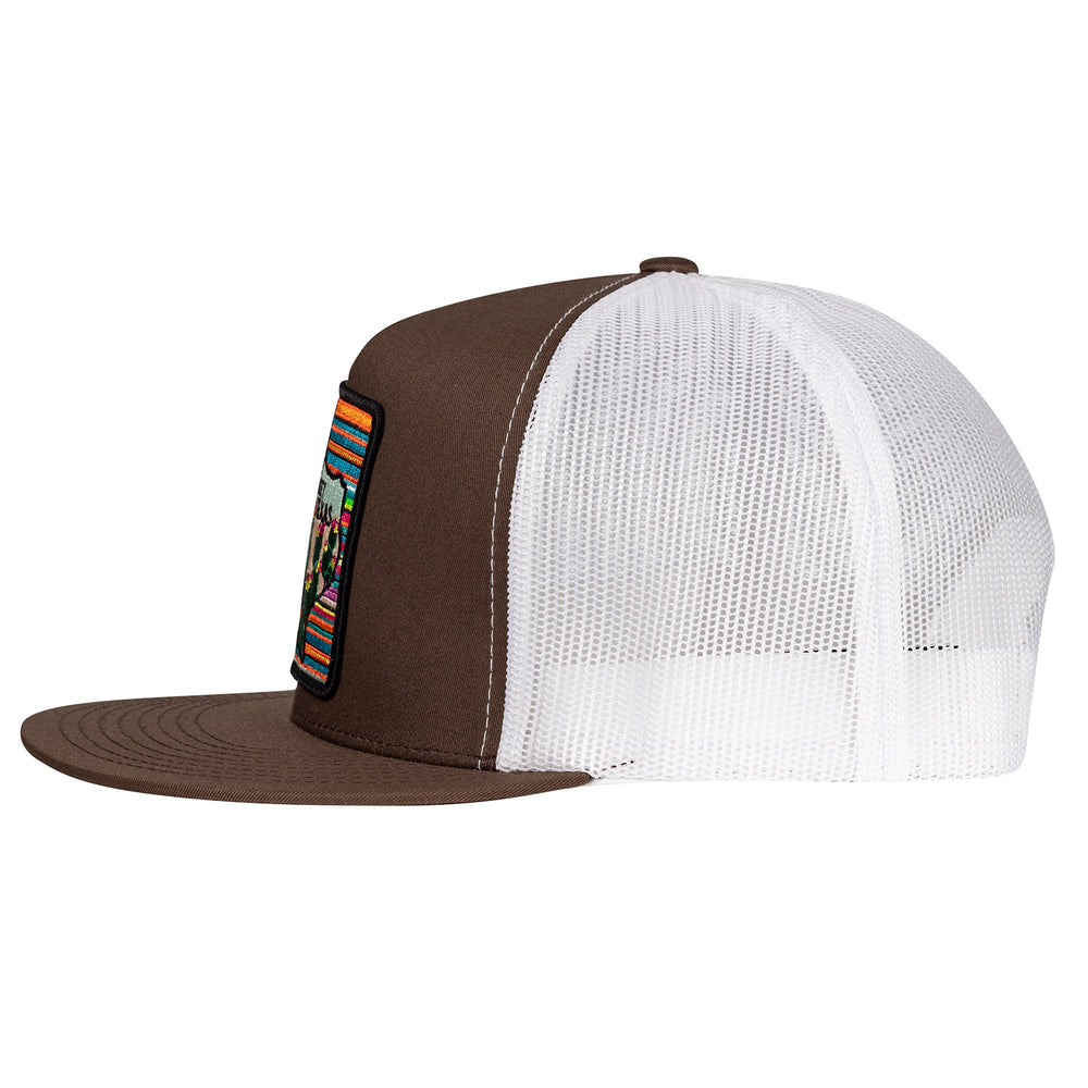 
                      
                        Lazy J Ranch Brown & White Home Sweet Texas Classic Five Panel Trucker Hat
                      
                    