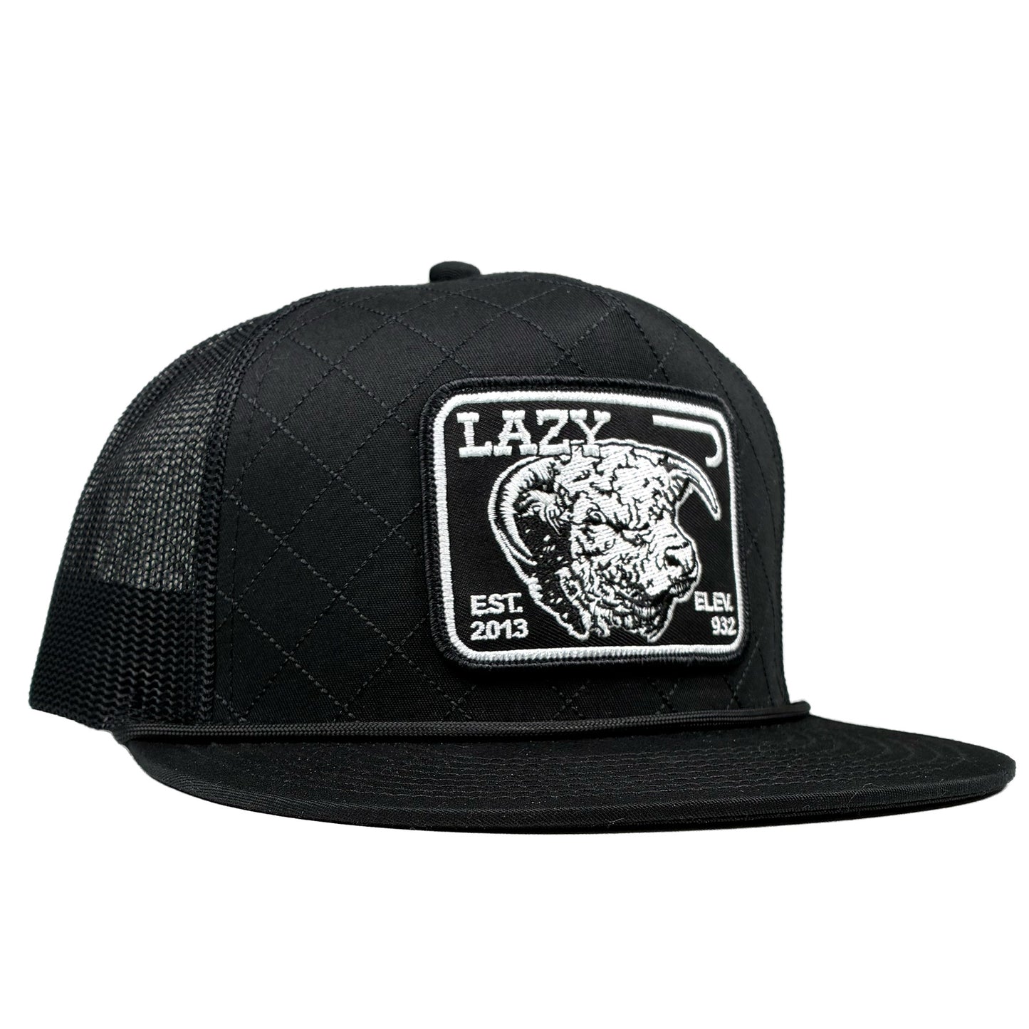Black Elevation — Classic Rope Trucker Hat-