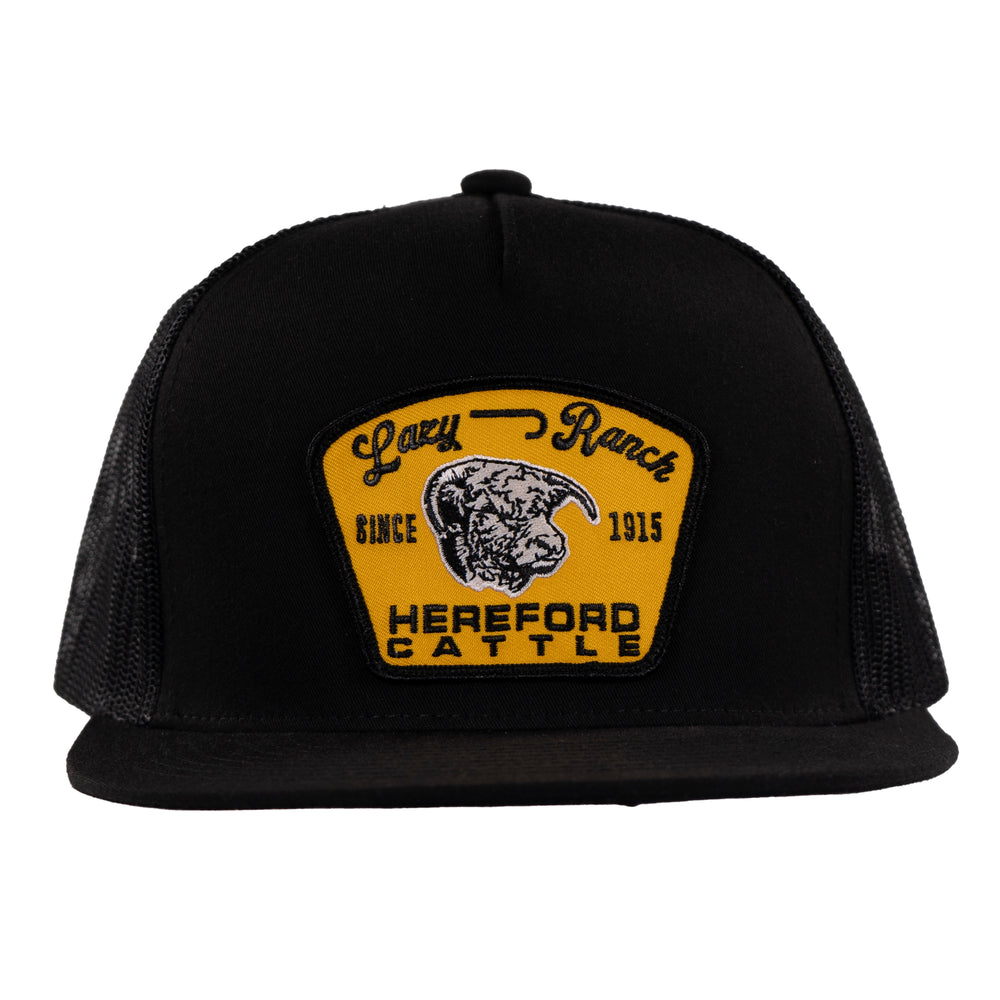 
                      
                        Lazy J Ranch Black Gold Hot Shot Classic Five Panel Trucker Hat-High Profile-BLKBLK4-HS-GLD
                      
                    