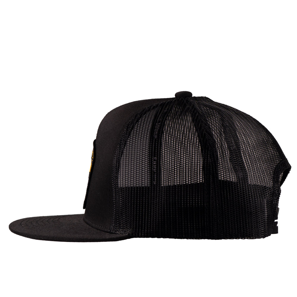 
                  
                    Lazy J Ranch Black Gold Hot Shot Classic Five Panel Trucker Hat-BLKBLK4-HS-GLD
                  
                