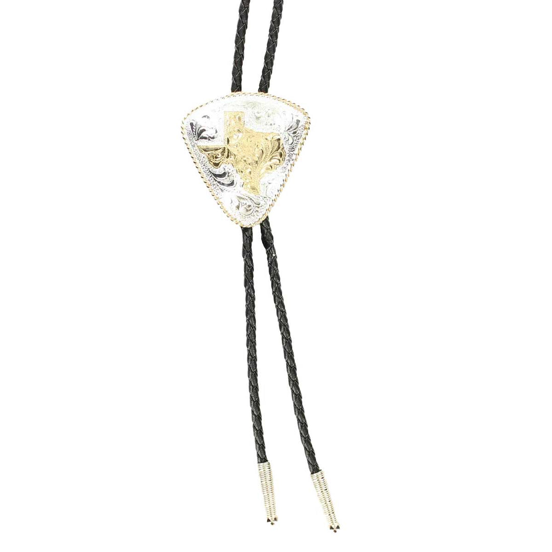 M & F Western Men's Crumrine Sterling Silver Plated Bolo Tie