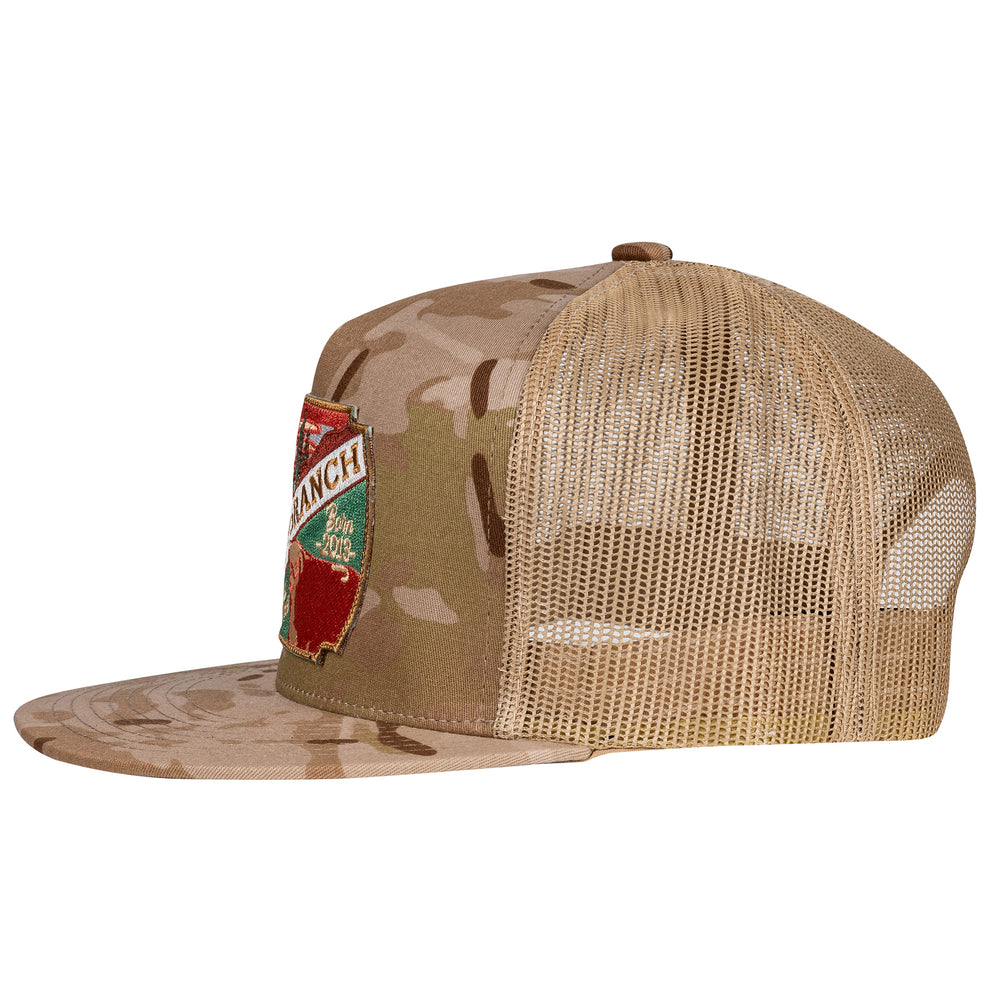 
                      
                        Lazy J Ranch Camo & Tan LJRW Show Time Classic Five Panel Trucker Hat
                      
                    